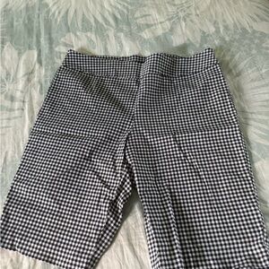 Black and White Checkered Shorts